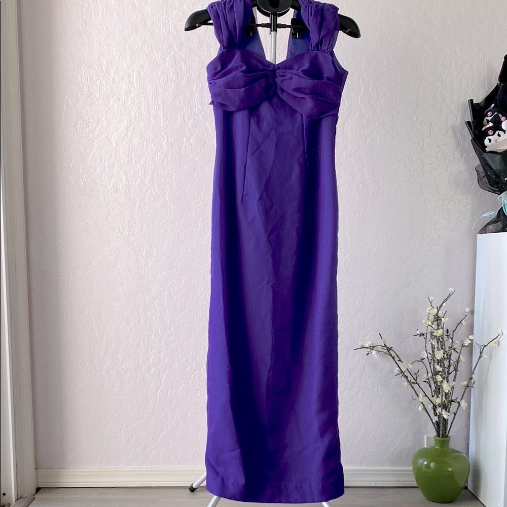 Purple Bow Prom/Formal Dress